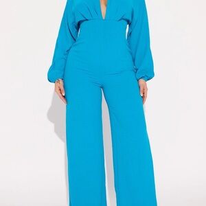 Elegant Blue Jumpsuit